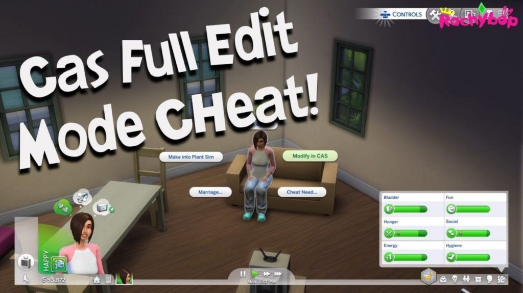 CAS Full Edit Mode Cheat (Create a Sim In Sims 4