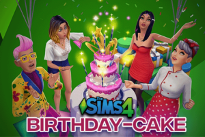 Sims 4 Birthday Cake