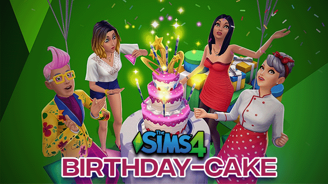 Sims 4 Birthday Cake