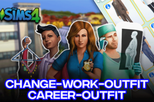 Sims 4 Work Outfit & Edit Career Outfit