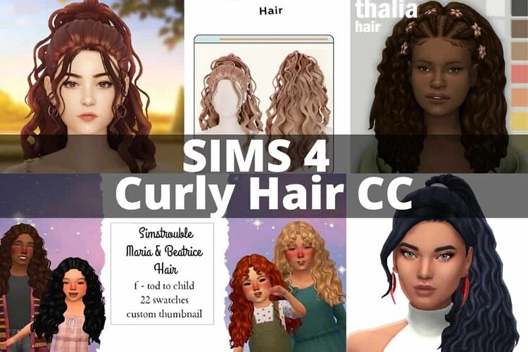 Sims 4 Curly Hair CC