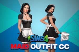 Sims 4 Maid Outfit & Uniform CC