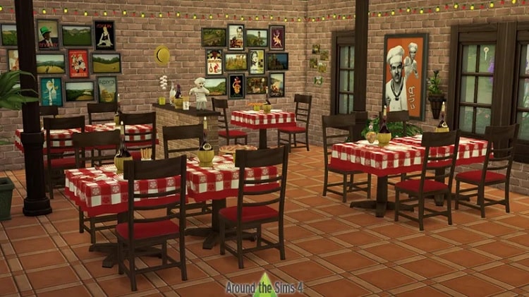 Sims 4 pizzeria CC