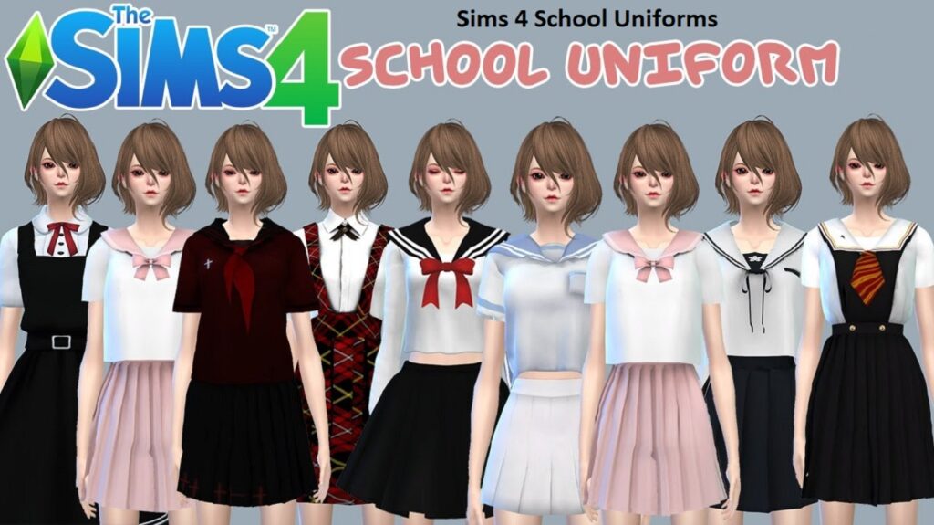 Sims 4 School Uniforms | CC - Mods - Download 