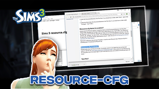 Sims 3 Resource.cfg