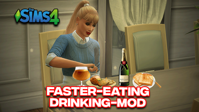 Sims 4 Faster Eating & Drinking Mod