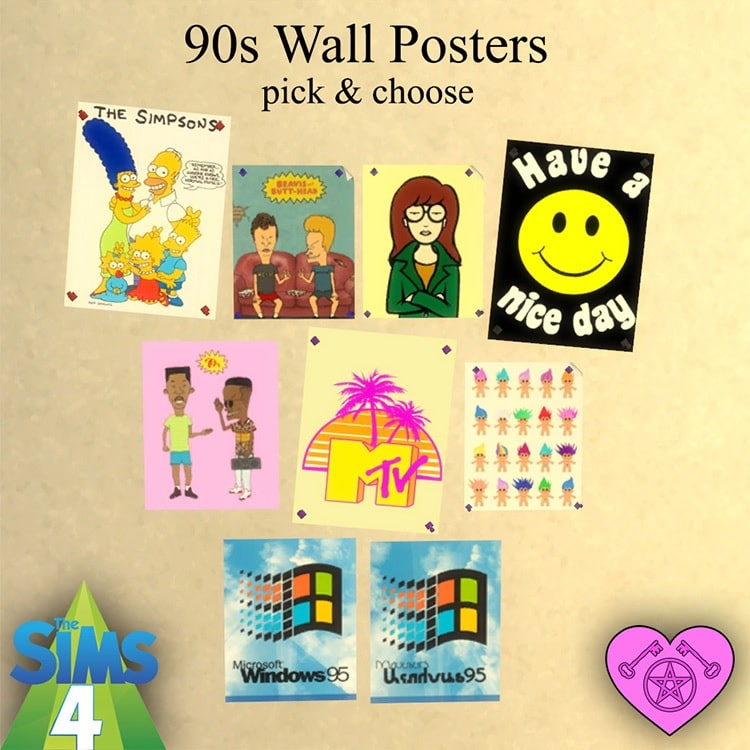 90s wall posters