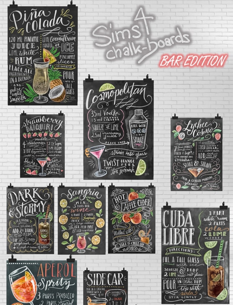 Chalkboards – bar edition