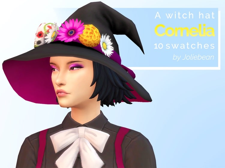 Sims 4 Cornelia Witch Hat by Joliebean