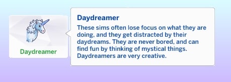 Daydreamer trait