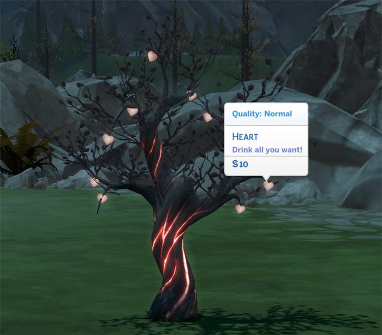 Harvestable Heart Tree (Vampire Food Mod)