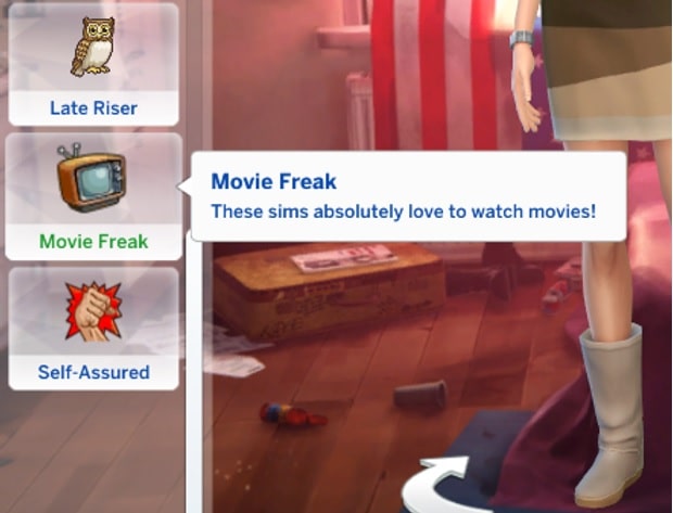 Movie freak trait