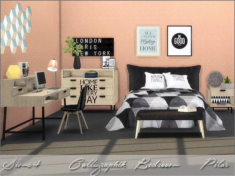 Calligraphik bedroom cc mod