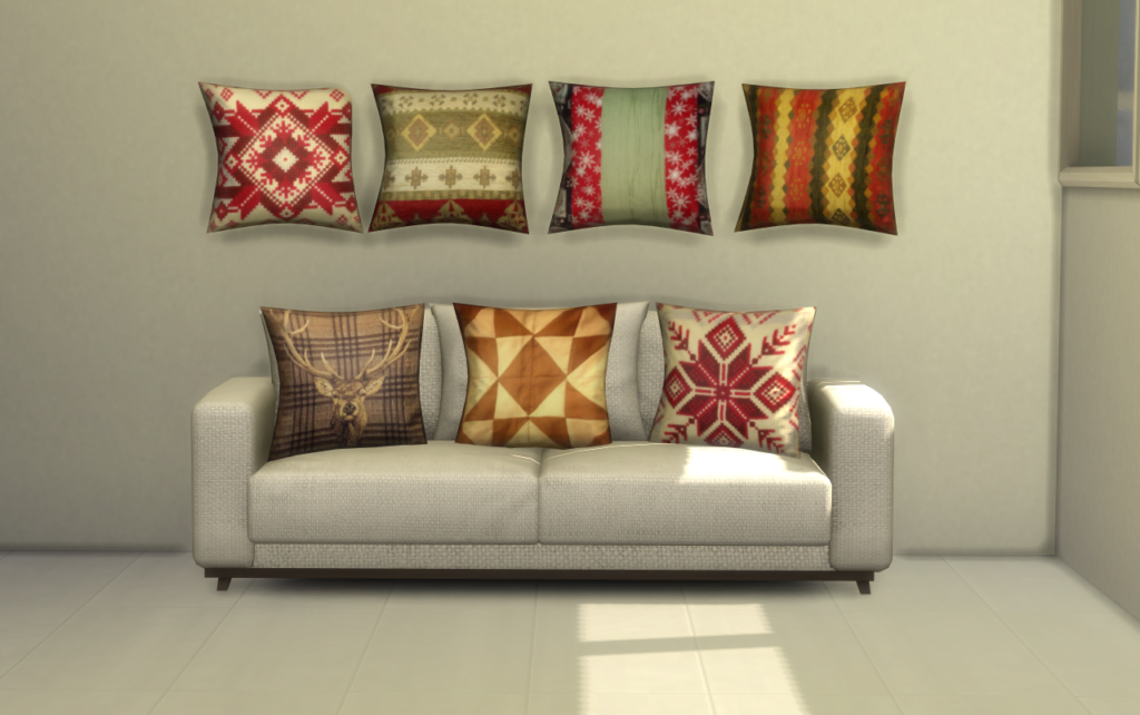 One sofa pillow cc mod