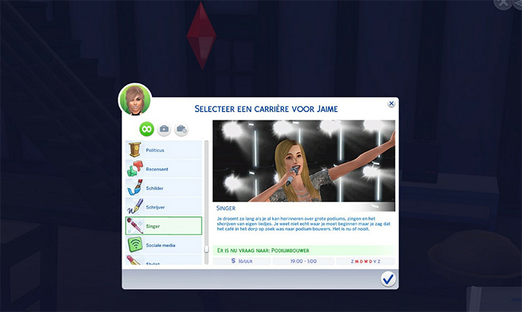 singer career mod cc