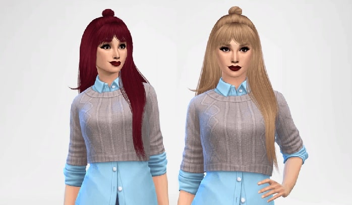 Cranberry gorgeous sims 4 hair pack