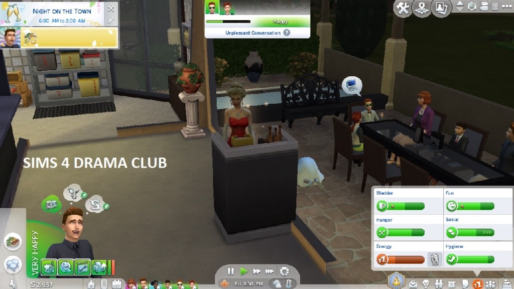 SIMS 4 DRAMA CLUB