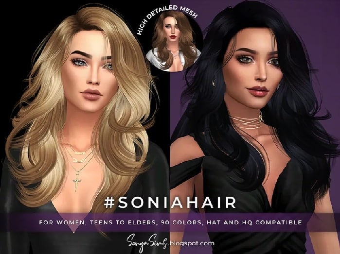 Supernova, Amanda, and Sonia hair sets