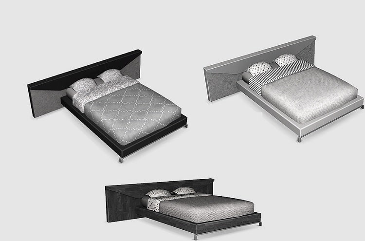 Black and White Double Bed