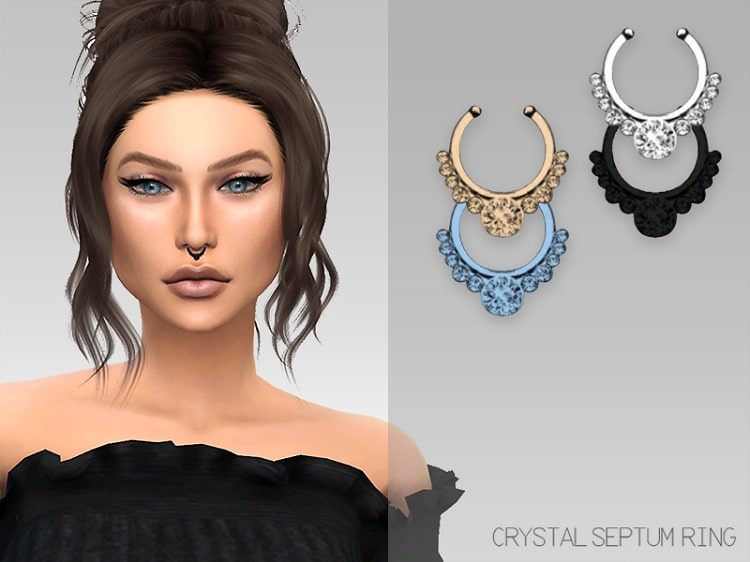 Crystal Septum Ring