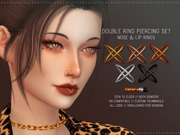 Double Ring Piercing