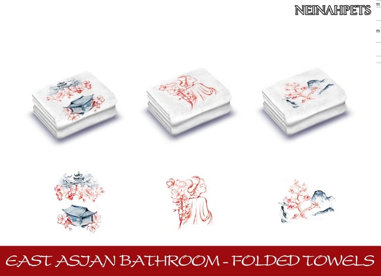 East Asian Bath Towels