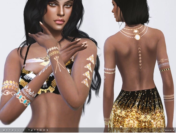 Metallic Tattoo Set