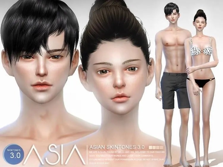 S-club Wmll Ts4 Asian Skintones 3.0