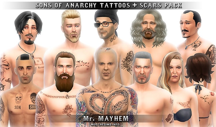 Samcro Scars And Tattoos