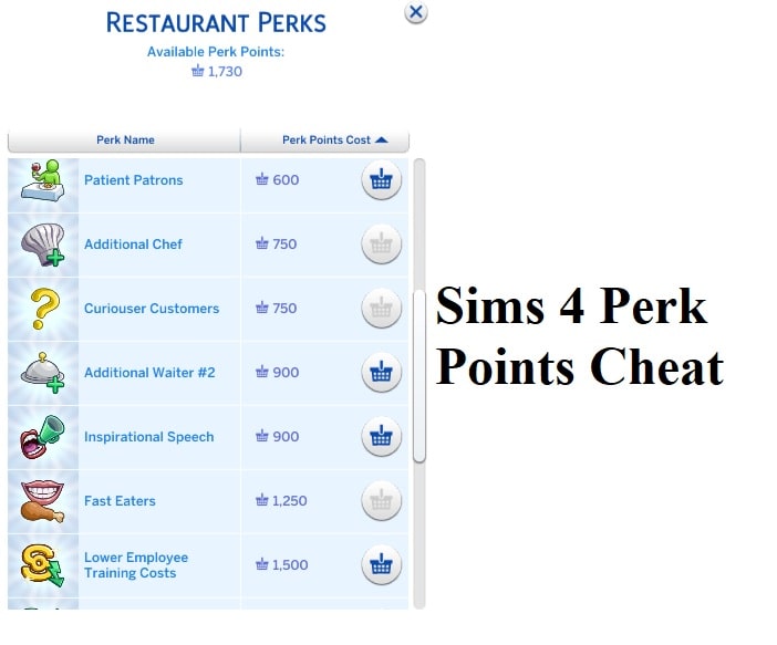 SIMS 4 PERK POINTS CHEAT