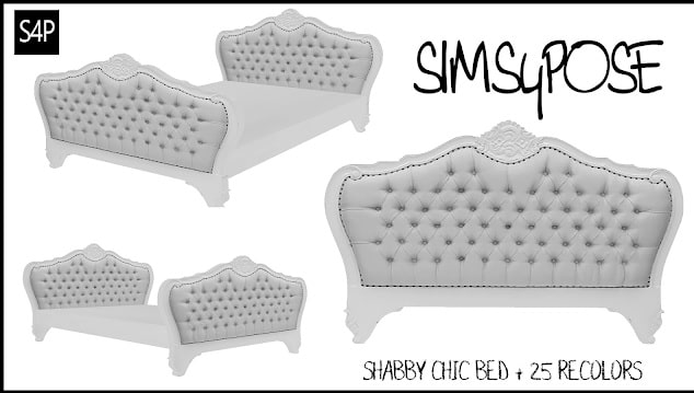 Sims 4 Shabby Chic Bedframe