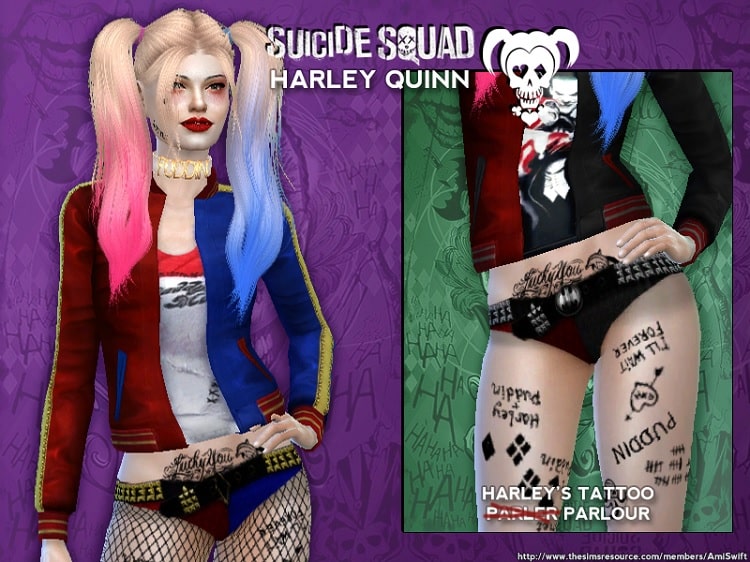 The Harley Quinn Tattoo Pack