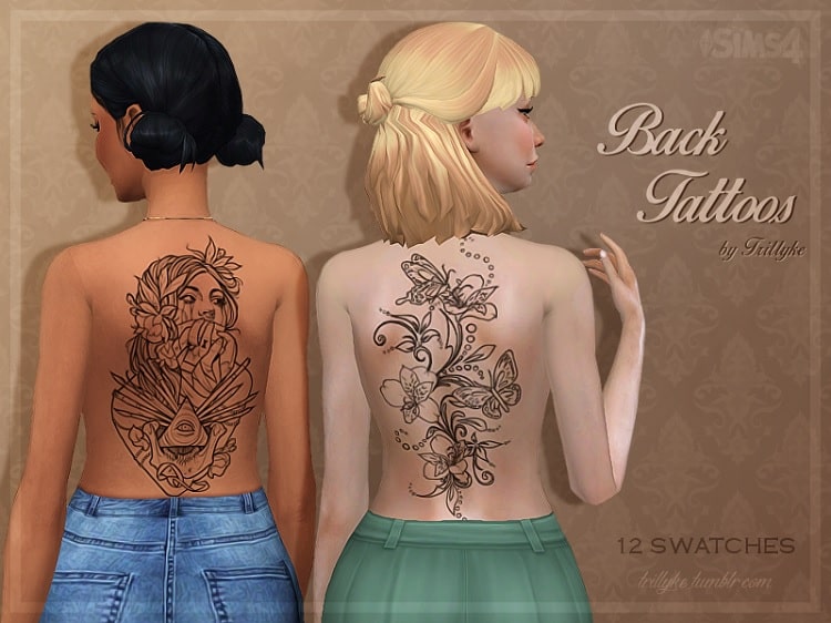 Trillyke Back Tattoos