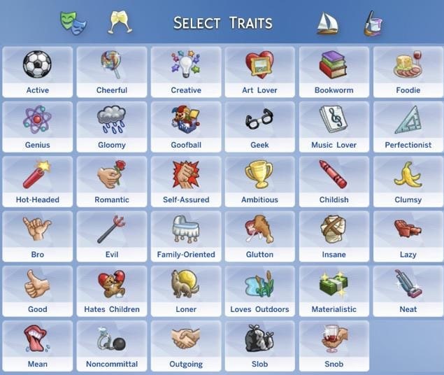 Add new traits sims 4