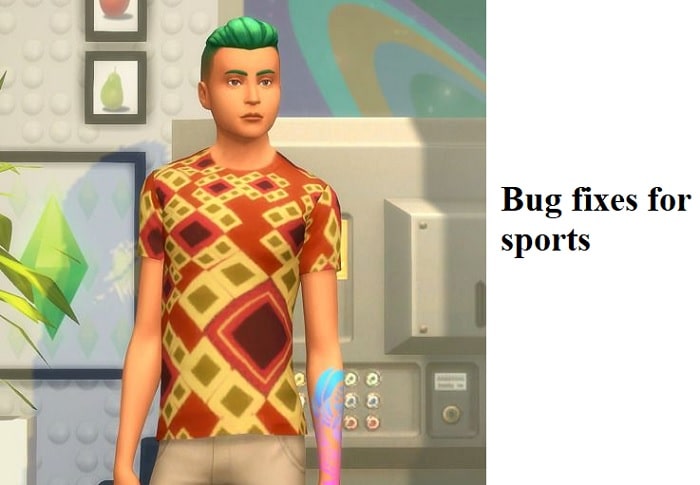 Bug fixes for sports