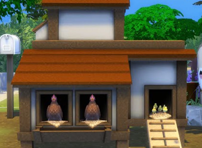 Functional chicken coop sims 4