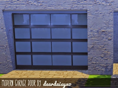 Garage door wallpaper