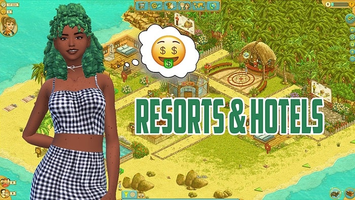 Resorts and hotels sims 4