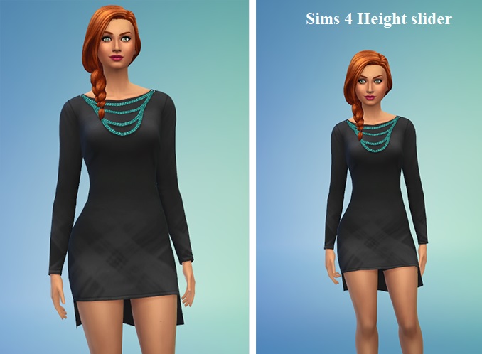 Sims 4 Height slider