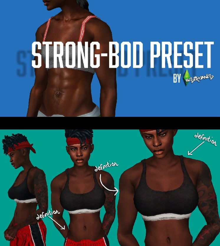 Strong body presets cc