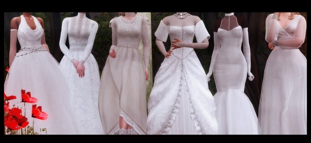 Brides of the Undead Wedding Dress Pack