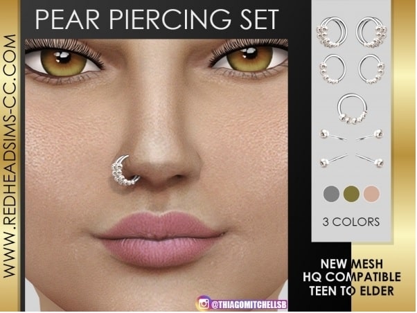 Pear Piercing Set