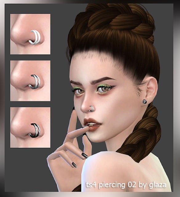 TS4 Nose Piercings