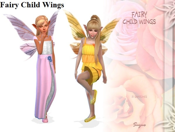 Fairy child wings sims 4