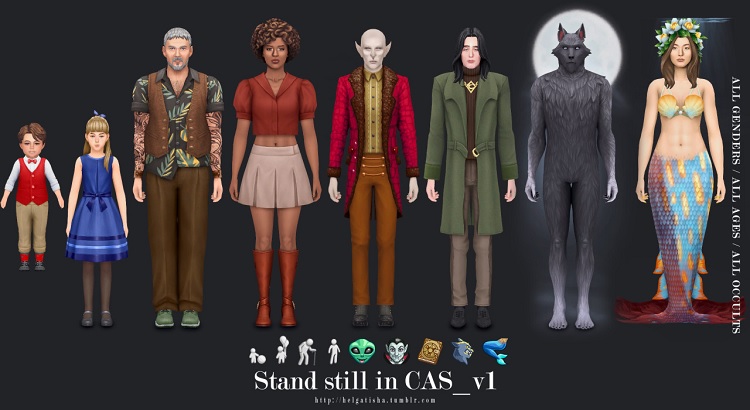 How To Stand Still In CAS In The Sims 4