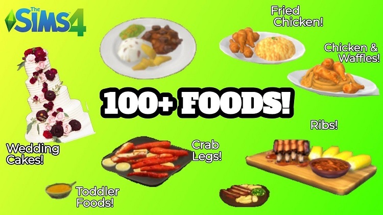 Sims 4 Custom Food CC Recipe & Cooking Mods