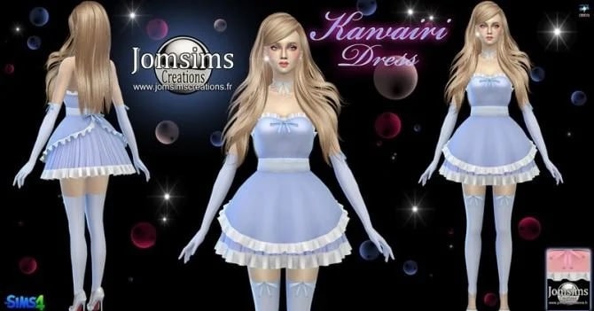 Brilliant kawaii maid dress in custom colors