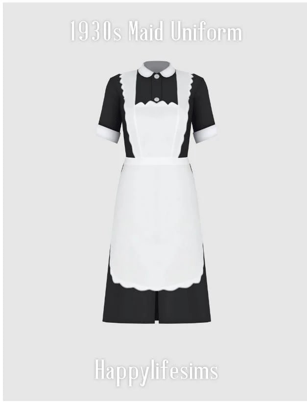 Classic 1930s maid uniform pack