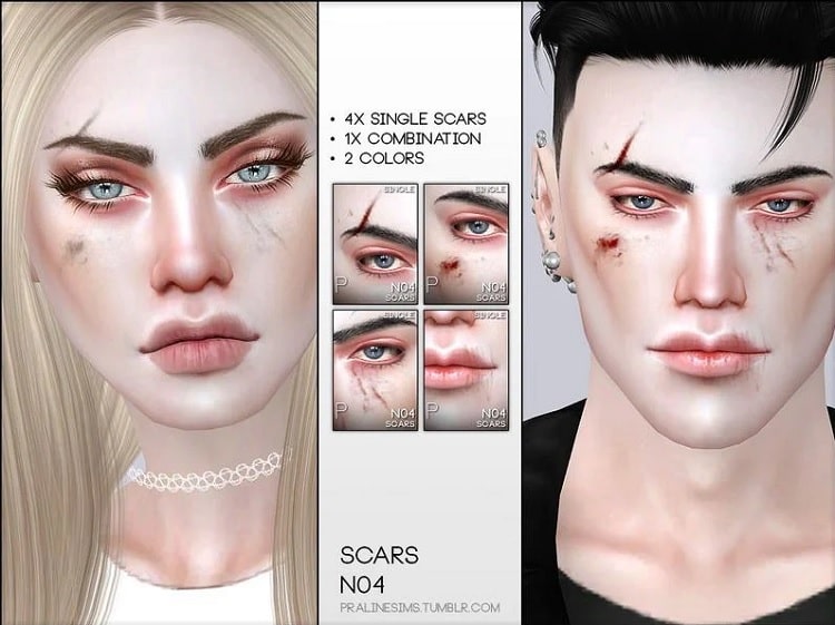 Face scars N04