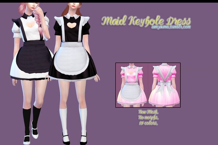 Maid keyhole dress